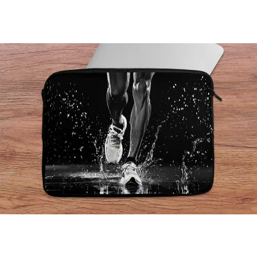 Hardloopschoenen - Rennen - Druppels - Zwart laptophoes neopreen klein -tafel