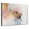 Abstract - Pastel kleuren - Goud - Modern - Aesthetic Textielframe - compleet frame klein -3d