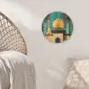 Moskee - Goud - Arabisch - Islamitische Akoestische PET Vilt - Rond klein -sfeer4