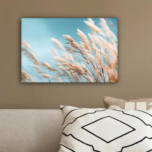 Siergras - Wind - Lichtbruin canvas 2cm klein -sfeer3