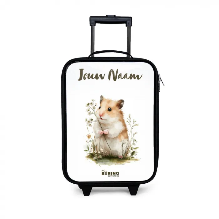 Dier - Natuur - Hamster Kinderkoffer - Zwart klein -3d