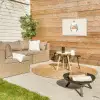 Quote - Winter - Kerst - Beige - Kerstbal Tuinposter op houten frame 2 cm dik klein -sfeer2