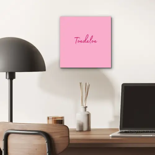 Toedeloe - Roze - Minimalistisch aluminium wit klein -sfeer5