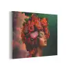 Vrouw - Drankenfruit - Rozen PET vilt klein -3d