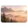 Zonlicht - Mist - Bergen - Bomen WCmat klein -3d
