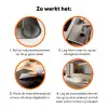 Wolken - Duinlandschap - Zand Inductie beschermer vinyl 3mm klein -zzzzzzz-td-werking
