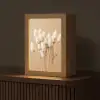 Bloemen - Planten - Bruin - Pastel Light Box met kabel (Tafellamp) klein -z3d_website