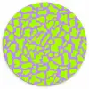 Groen - Neon - Paars - Vlekken Wandcirkel plexiglas klein 852 -3d