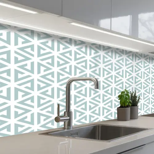 Design - Geometrie - Patroon - Driehoek keuken achterwand 2 middel 871 -3d_schuin