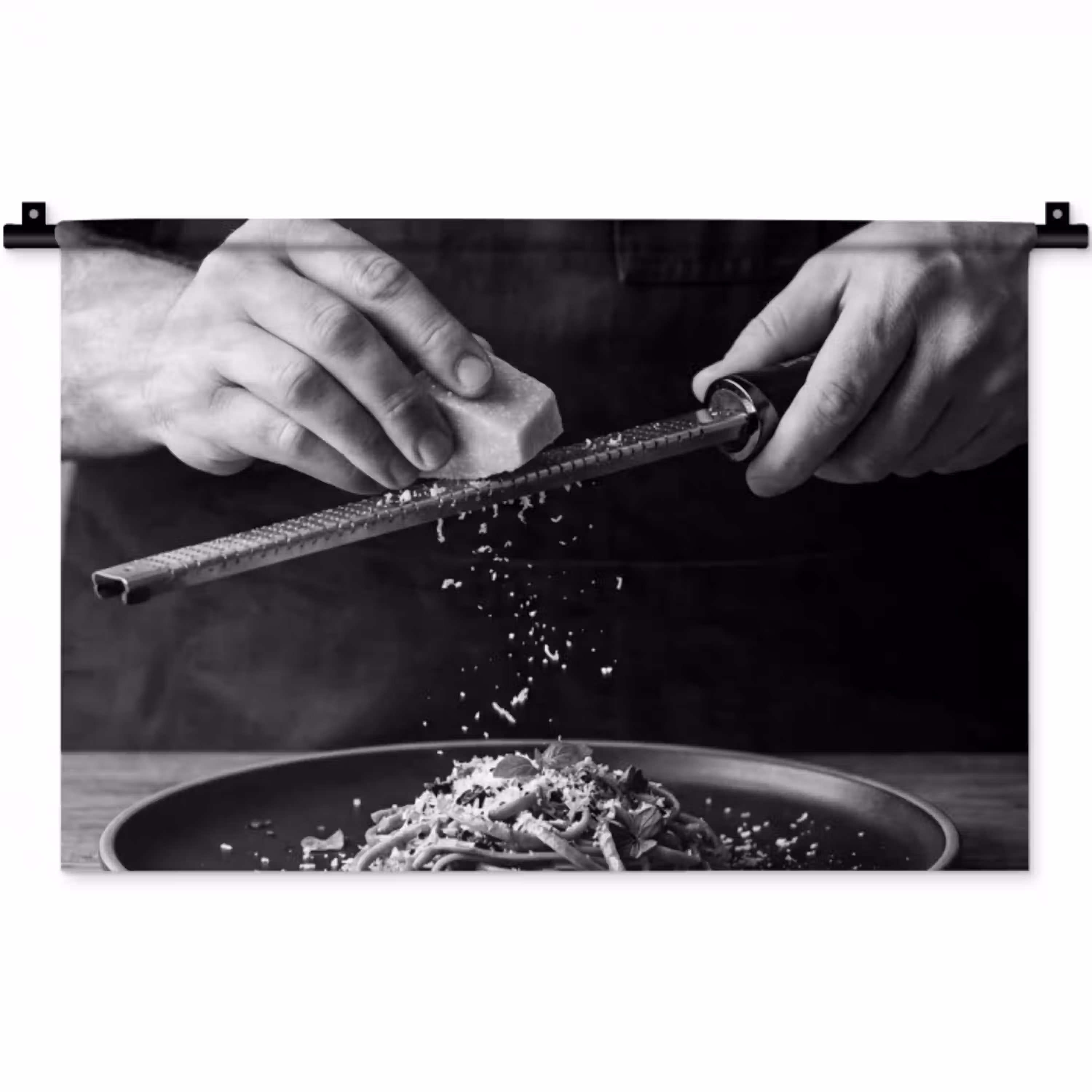 Kaas - Pasta - Rasp Wandkleed katoen klein -zz3d