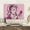 Vintage - Vrouw - Roze PET vilt klein -sfeer1