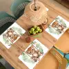 Luipaard - Dier - Kinderen - Jungle - Kinderkamer - Babykamer Placemat vinyl groot -zzsfeer5_Kitchenyeah-website