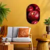 Rood - Appels - Fruit Wandcirkel Ovaal Forex klein -sfeer4