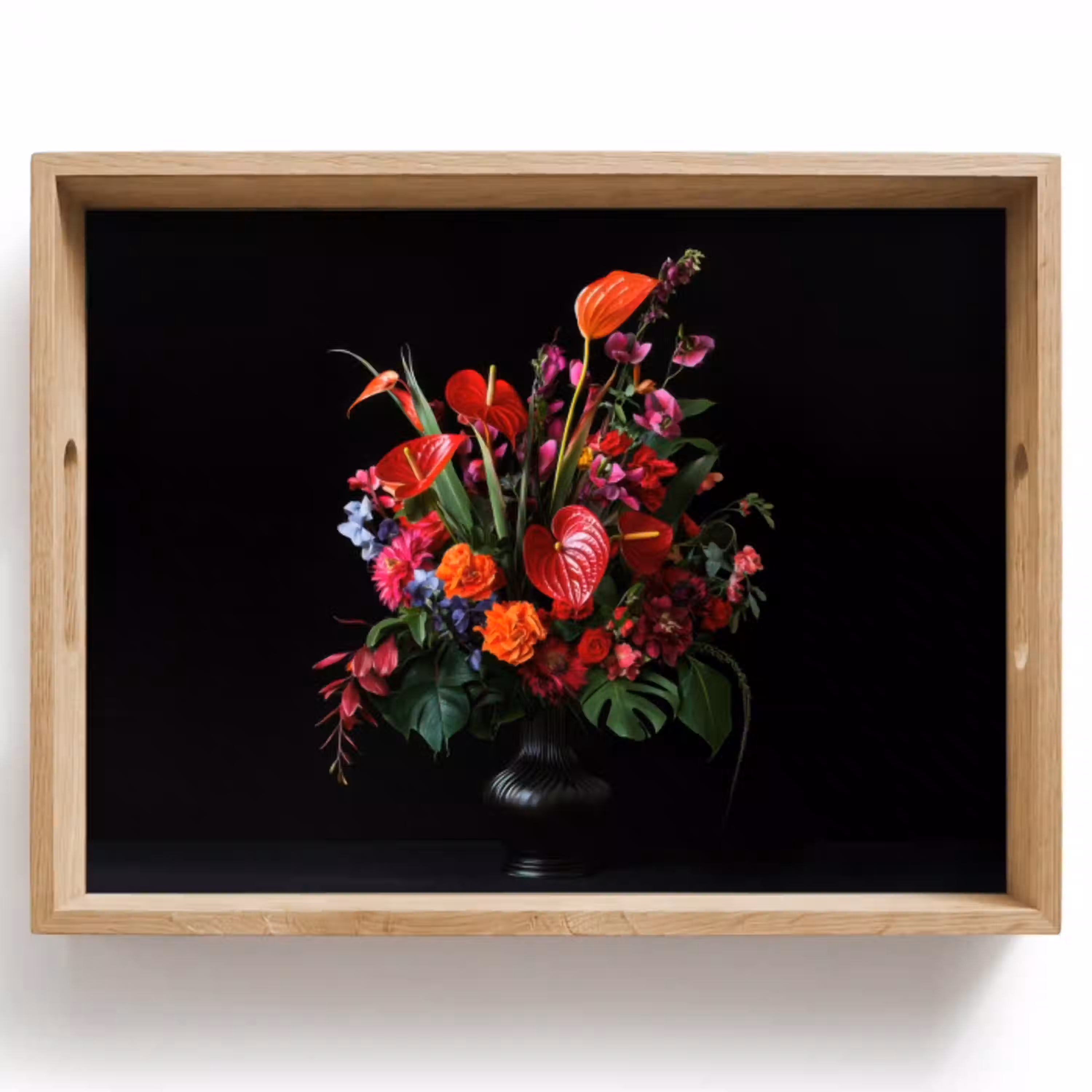Bloemen - Boeket - Sierlijk Dienblad Rechthoek middel -z3d_shopping