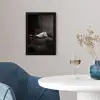 Paarden - Zwart - Wit - Kudde fotolijst zwart zonder passe partout klein -sfeer4