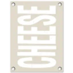 Food - Japandi - Cheese - Decoratie tuinposter los doek klein -3d