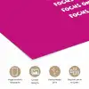Focus on the good - Roze - wit poster papier klein -closeup_NL