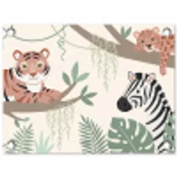 Jungle - Rustiek - Pastel tuinposter los doek klein -3d