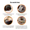 Explosie - Verfstructuur - Goud - Abstract Inductie beschermer vinyl 3mm klein -zzzzzzz-td-werking
