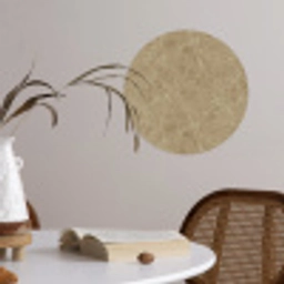 Beige - Marmer - Witte aders Wandcirkel behangsticker klein 186 -sfeer3