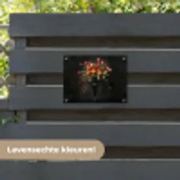 Sierlijk - Boeket - Vaas tuinposter los doek klein -sfeer3