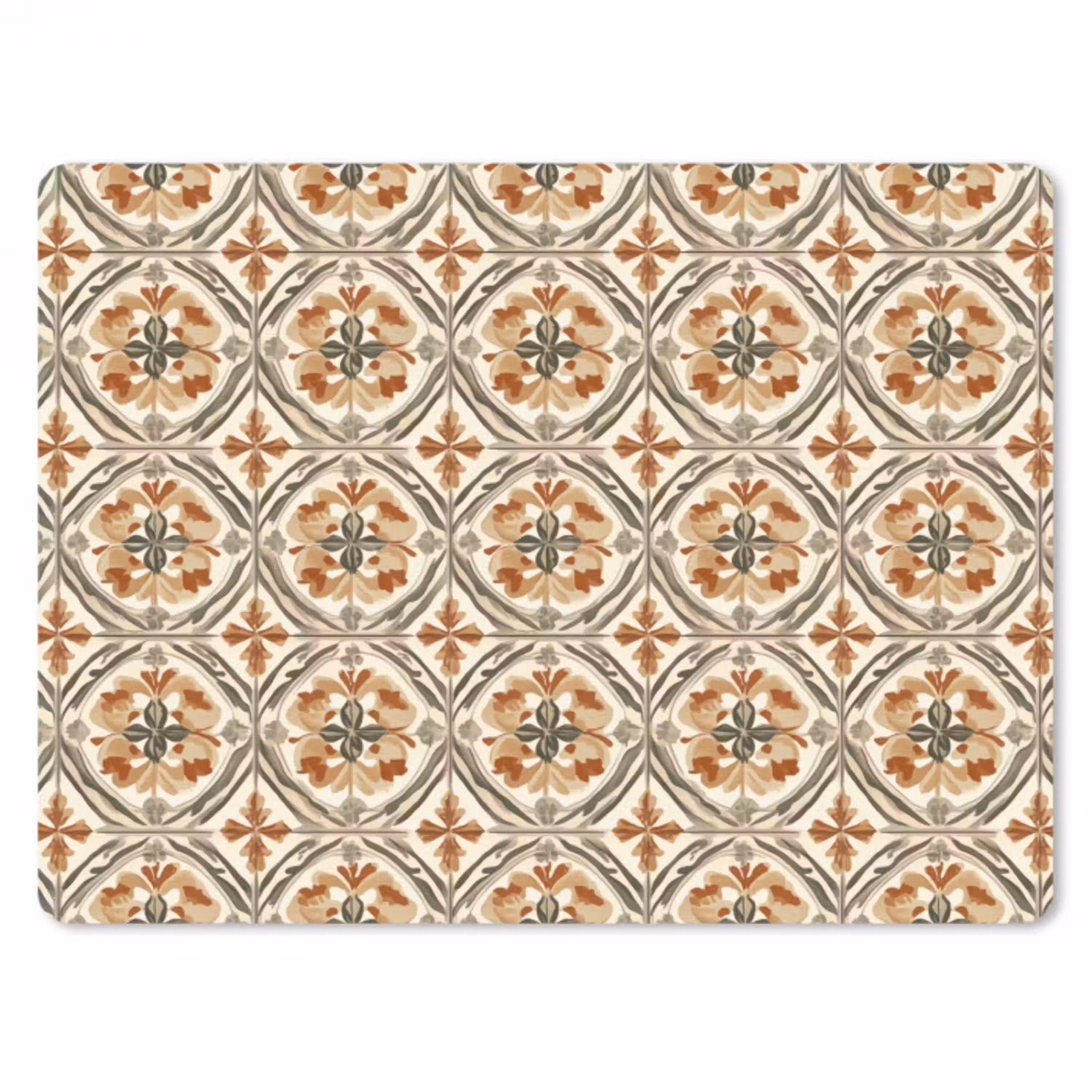 Elegant - Antiek - Kleurrijk muismat rubber klein 262 -3d