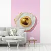 Ei - Disco - Ontbijt - Glitter fotobehang vinyl groot -woonkamer