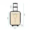Een tennisracket in beige tinten Kinderkoffer - Zwart klein -productfoto_formaten