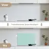 Turquoise - Patroon - Lijnen keuken achterwand spatscherm klein 900 -voor_na_NL