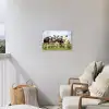 Nieuwsgierige koeien in de wei Tuinposter op houten frame 2 cm dik klein -sfeer1