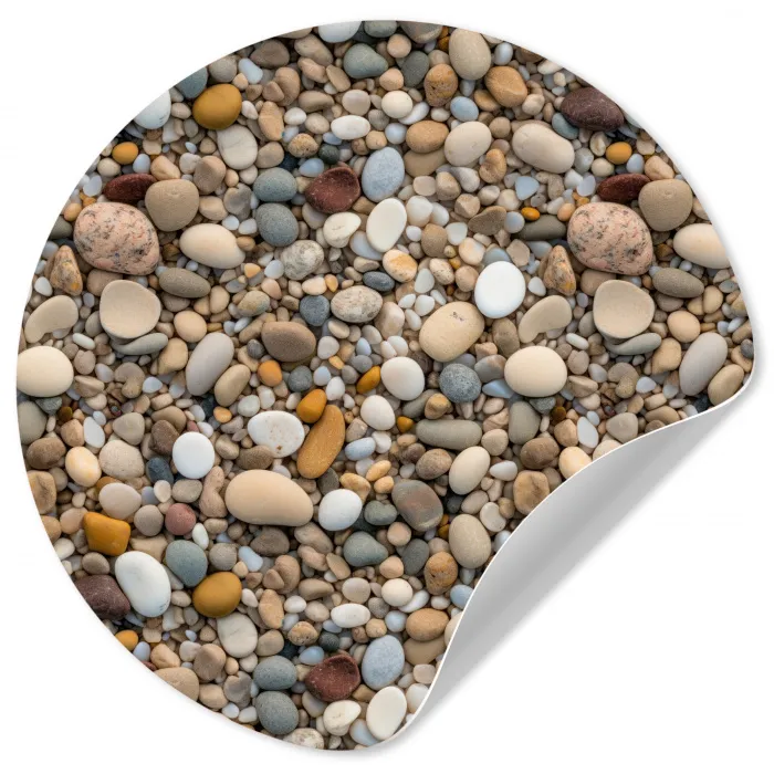 Kleine - Grote - Stenen Wandcirkel behangsticker klein 186 -3d