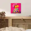 Hagedis - Bloemen - Roze - Kimono aluminium wit klein -sfeer3
