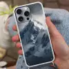 Sneeuw - Berg - Wolken Hoesje iPhone 16 Pro Max met koord klein -sfeer3