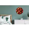 Aardbei - Fruit - Rood Wandcirkel aluminium klein -slaapkamer