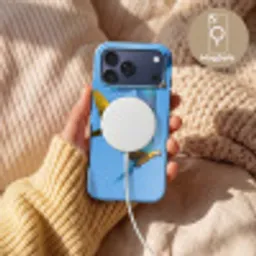 Papagaai - Vliegen - Blauw - Geel Toughcase MagSafe Apple iPhone 17 Pro Max klein -USP_MagsafeV