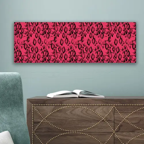 Roze - Slang - Motief canvas 2cm klein 828 -sfeer4