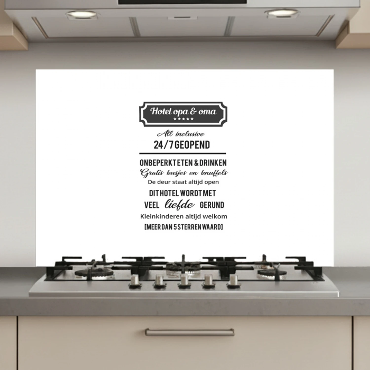 Hotel opa & oma - Spreuken - Opa - Quotes - Oma keuken achterwand spatscherm klein -3d_website
