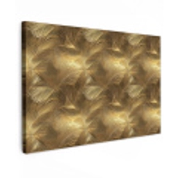 Palm - Waaier - Goud Tuinposter op houten frame 2 cm dik klein 845 -3d