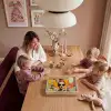Vrouw - Bril - Strik - Retro Dienblad Rechthoek middel -sfeer4