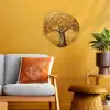 Goud - Boom - Abstract - Modern Wandcirkel Organisch Forex 3mm klein -sfeer4