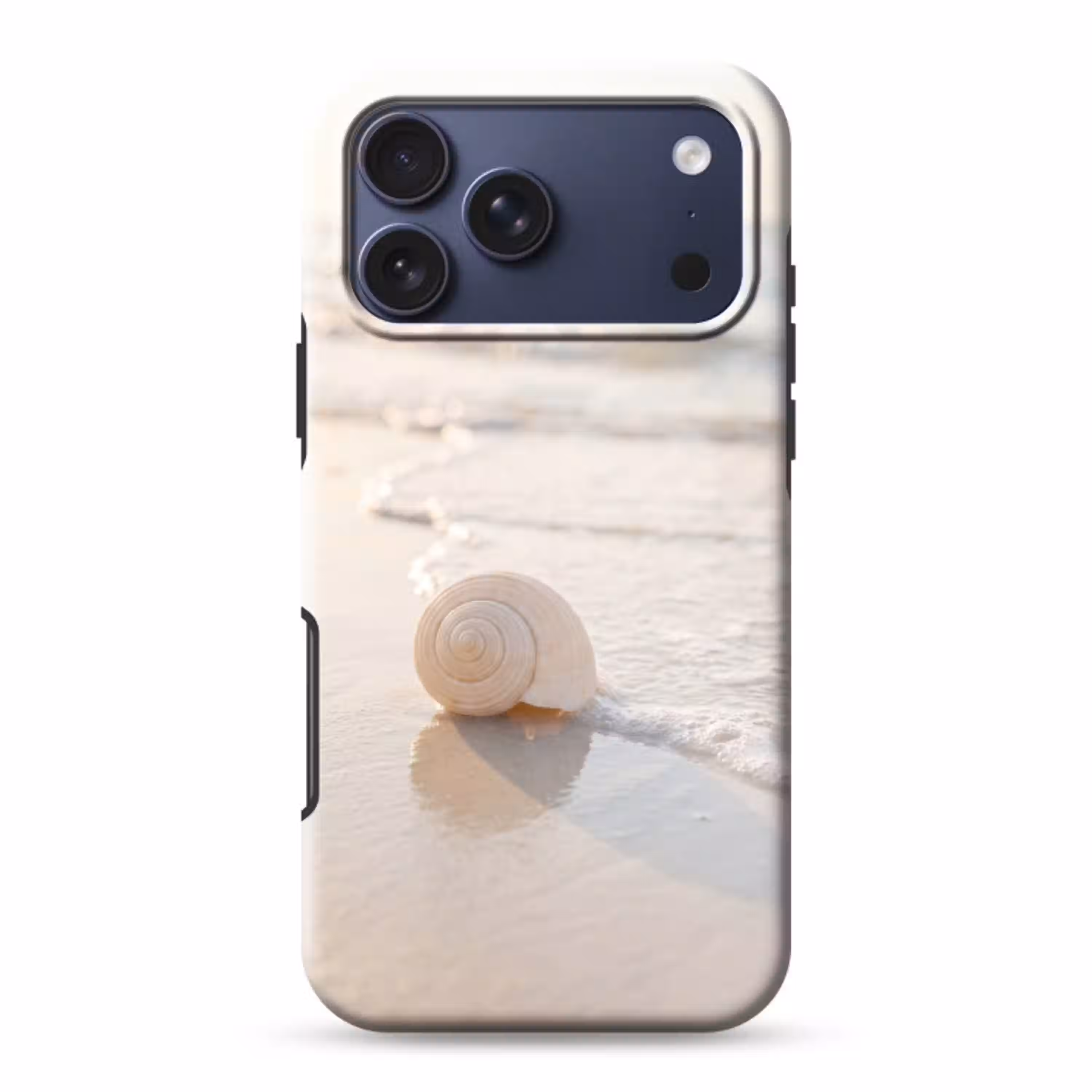 Zeeschelp - Strand - Zee - Natuur - Beige Toughcase MagSafe Apple iPhone 17 Pro Max klein -3d