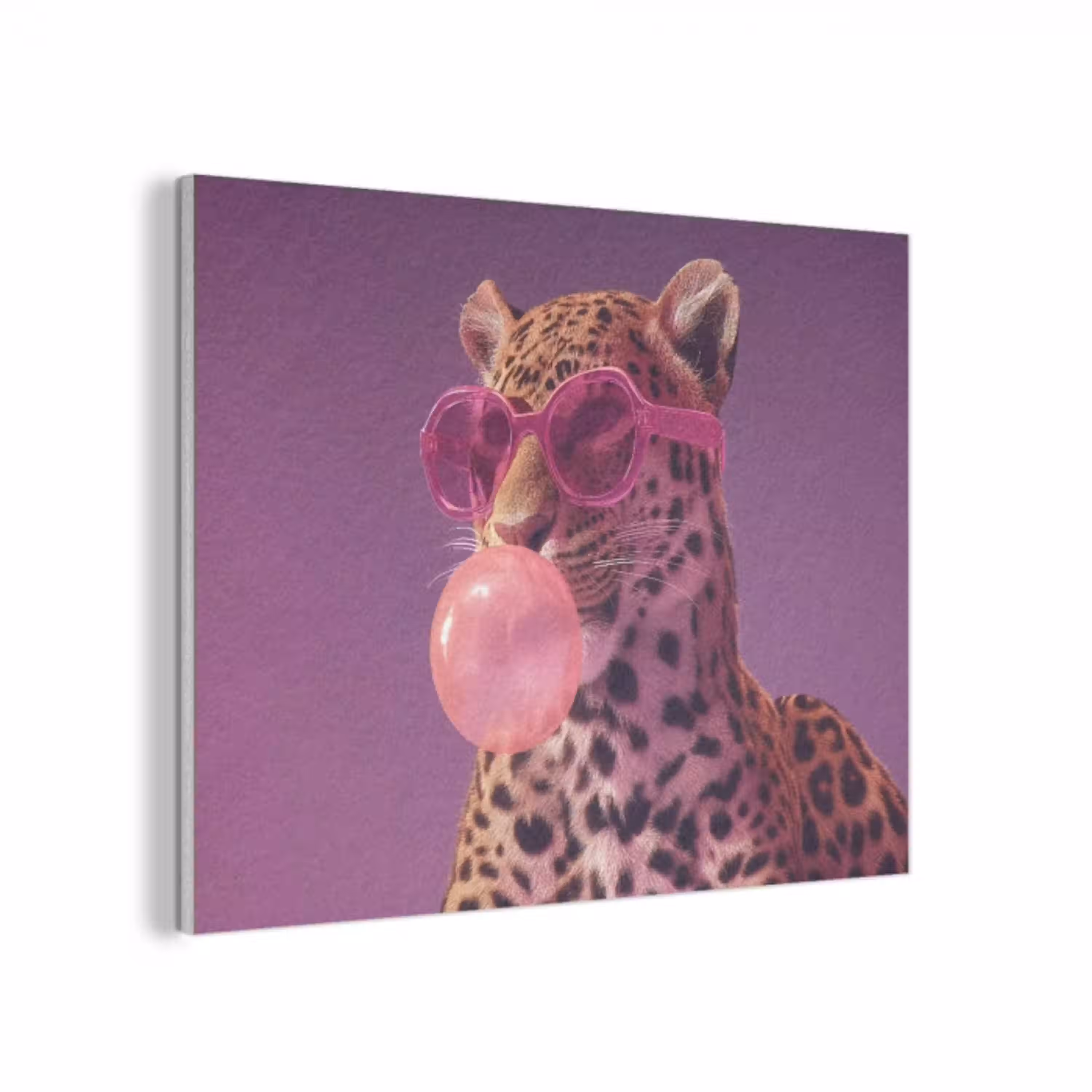Panter - Zonnebril - Kauwgombel - Roze PET vilt klein -3d