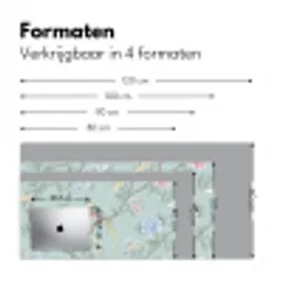 Vogel - Bloemen - Kleurrijk Muismat XXL klein -sfeer5