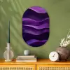 Golven - Abstract - Paars Wandcirkel Ovaal Forex klein -sfeer2