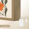 Veldbloemen - Stengels - Blaadjes - Groen Light Box met batterij (Wandlamp) middel -USP_websiteoplaadbaarNL