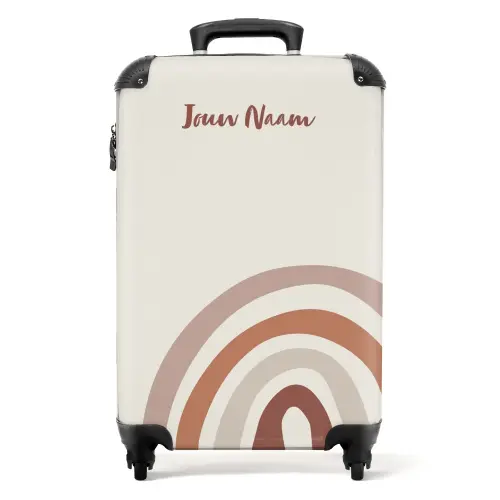 Ruwe regenboog naturel NBS - Handbagage koffer - Kinderen Unisex middel -productfoto_recht