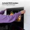 Mango - Fruit - Water - Zwart - Bladeren Inductie beschemer met haakjes middel -ky-ophangen-nl