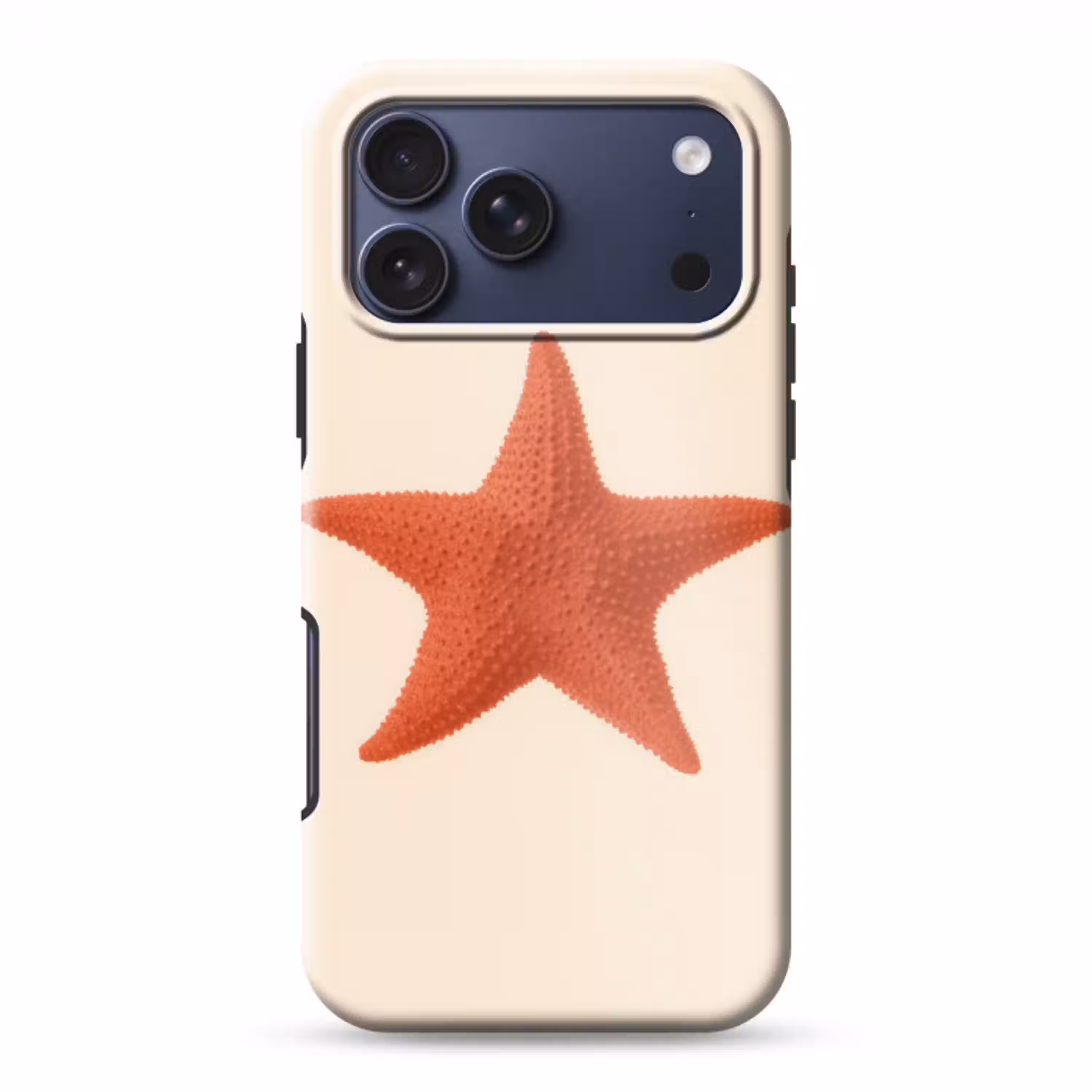 Zeester - Bobbels - Rood Toughcase MagSafe Apple iPhone 17 Pro Max klein -3d