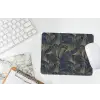 Abstract - Lijnen - Blauw - Goud muismat rubber klein 262 -witbureau