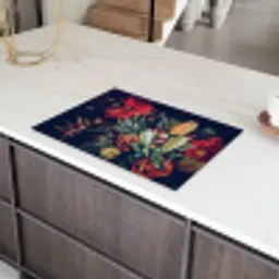 Boeket - Stilleven - Bloemen - Planten - Rood Inductie beschermer vinyl 3mm klein -sfeer8